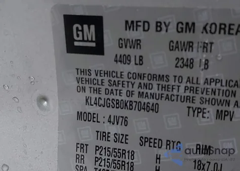 2019 Buick Encore Awd Essence z USA, uszkodzony, nr VIN KL4CJGSB0KB704640